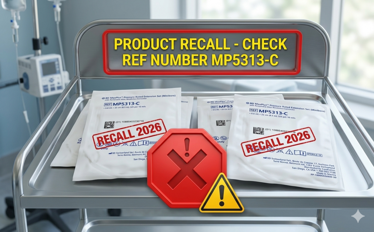 BD MaxPlus Connector Minibore Extension Set recall