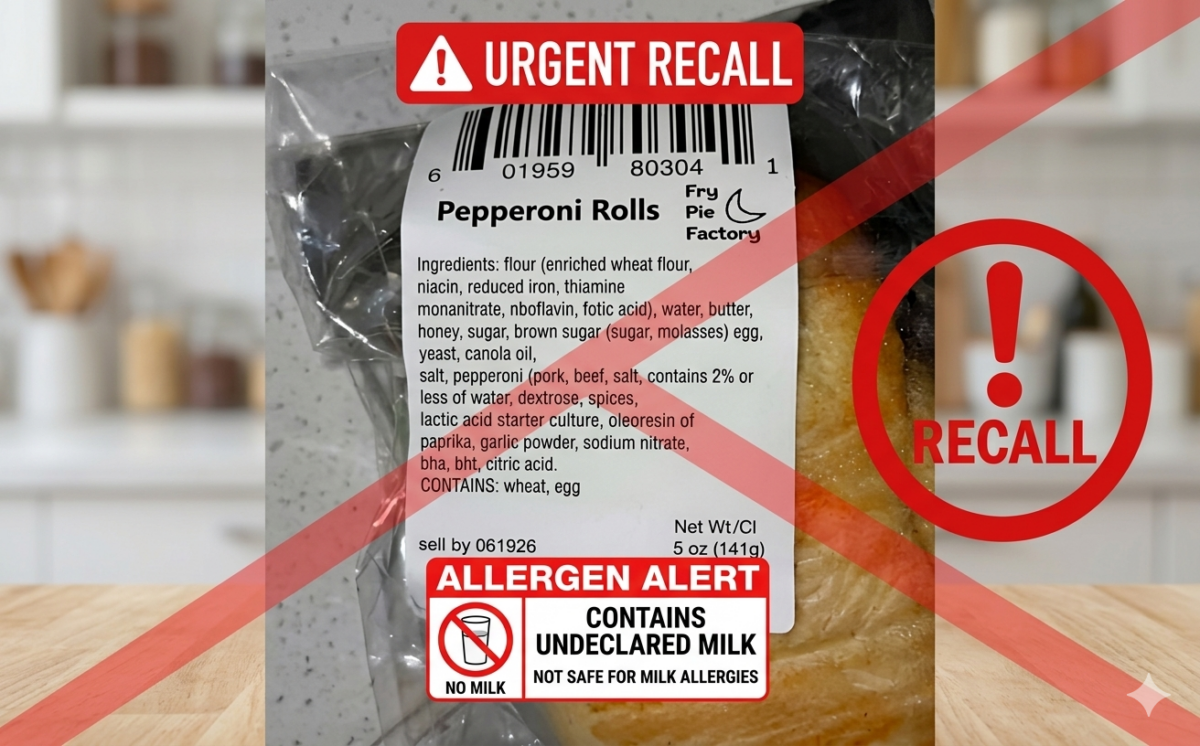 Pepperoni Rolls, 5 oz recall