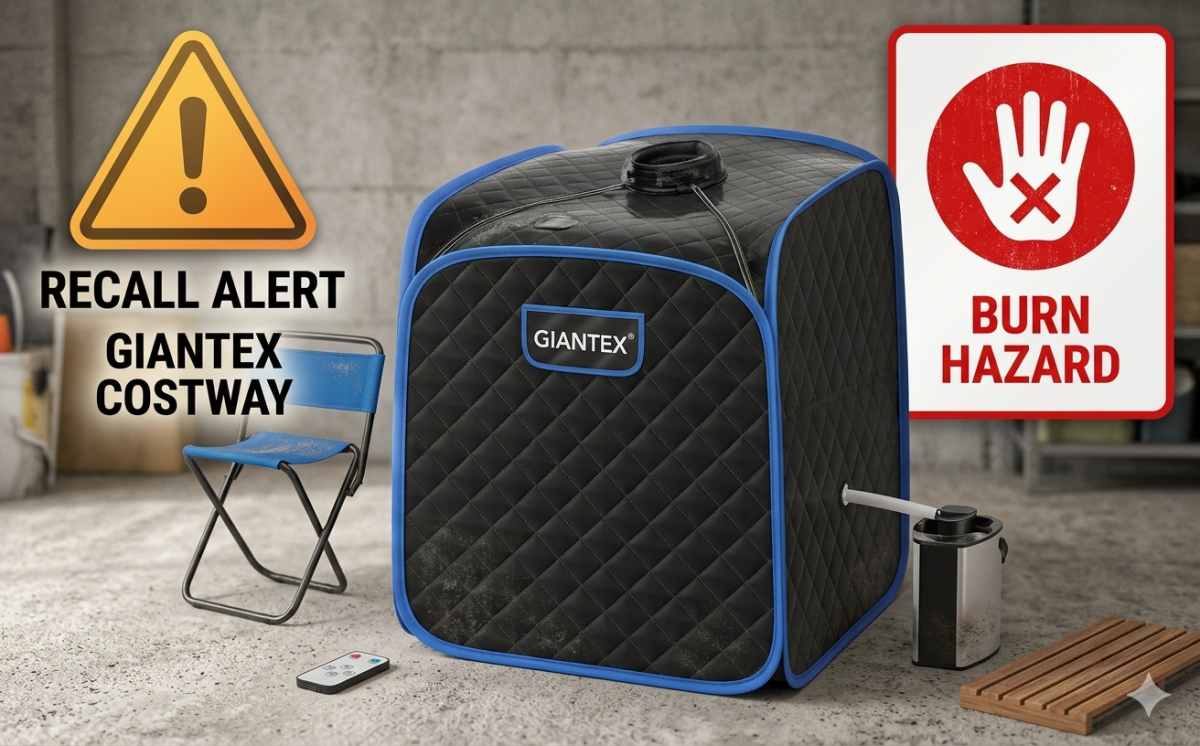 Giantex and Costway Portable Steam Saunas recall