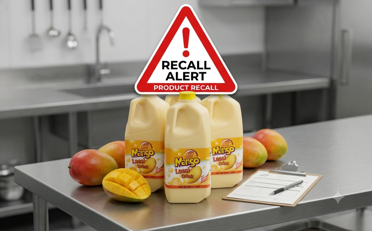 Joy Mango Lassi 16 oz., 64 oz. recall