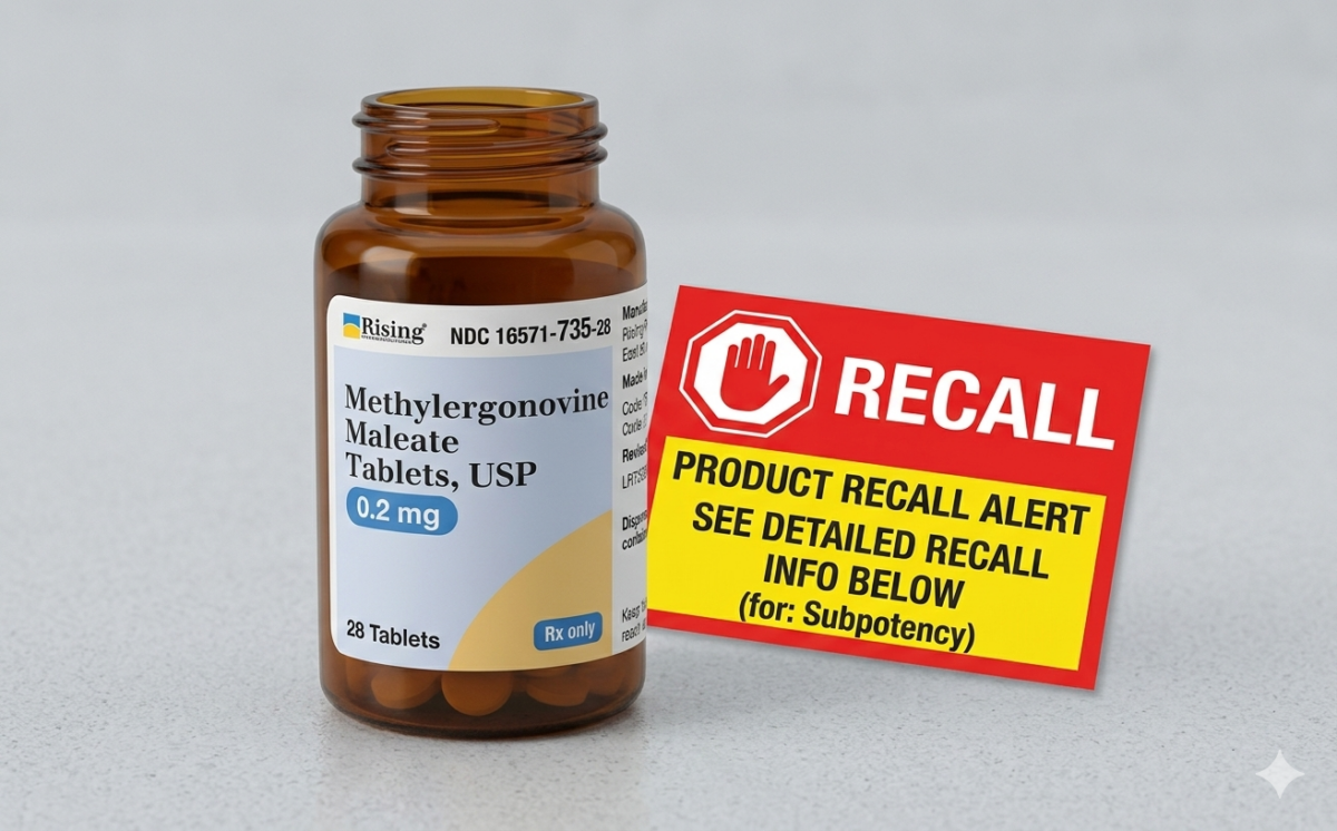 Methylergonovine Maleate Tablets, USP, 0.2 mg recall