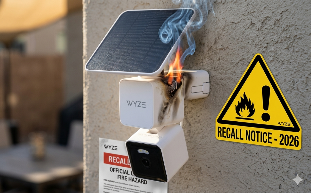 Wyze Solar Cam Pan Security Cameras recall