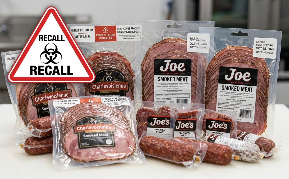 Lardons vrac, Lardons, Jambon Quebecois a l'erable Entier, Smoked Meat Maigre recall