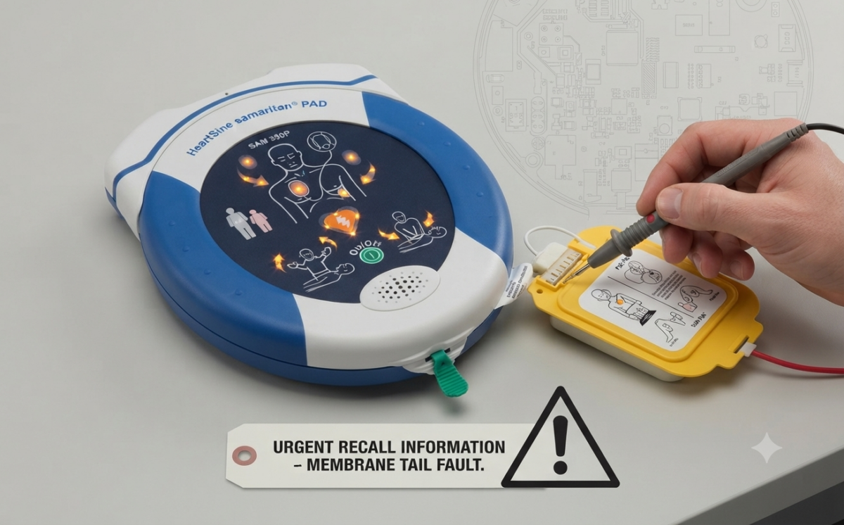 HeartSine® Samaritan® PAD SAM 350P/SAM 360P/SAM 500P - Membrane Tail recall