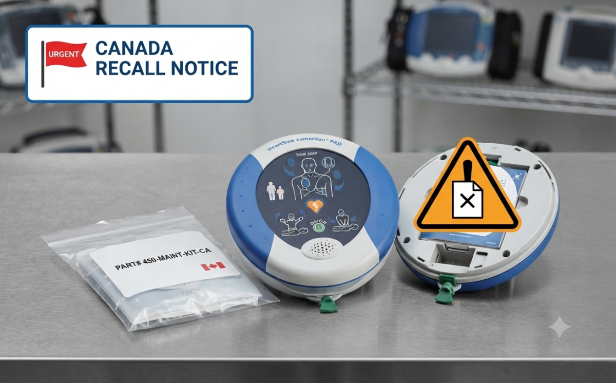HeartSine® Samaritan® PAD SAM 350P/SAM 360P/SAM 500P recall