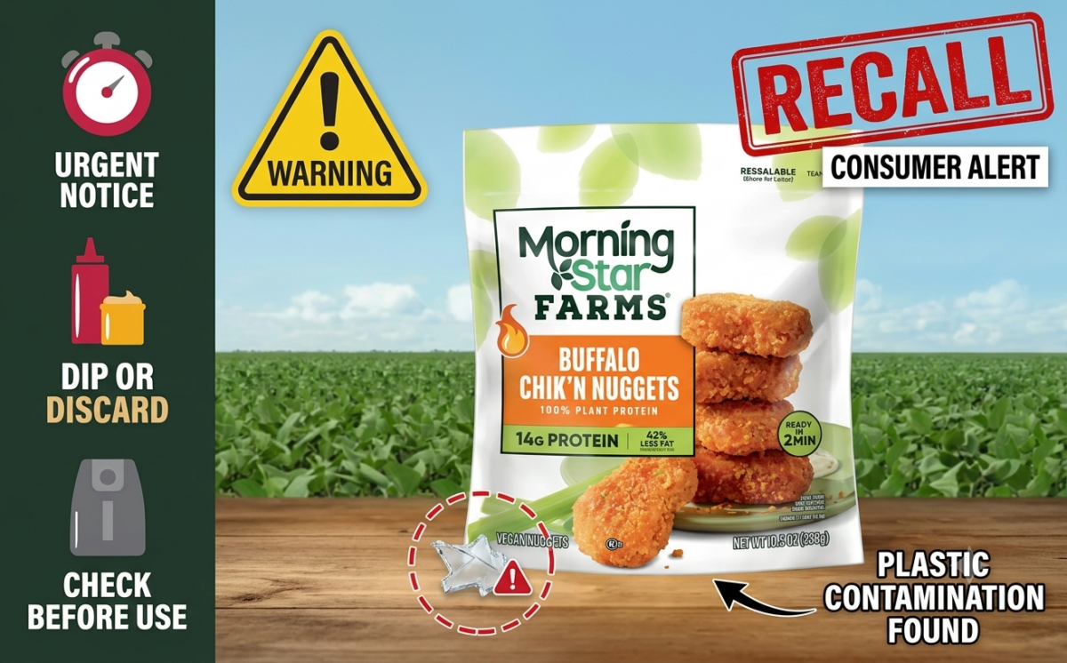 MorningStar Farms Buffalo Chik'n Nuggets, 100% Plant Protein Vegan Nuggets recall