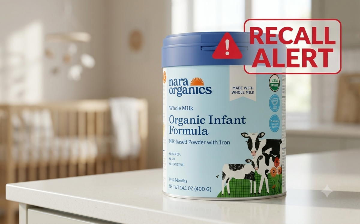 Whole Milk Organic Infant Formula, Milk-based Powder with Iron, 0-12 months recall