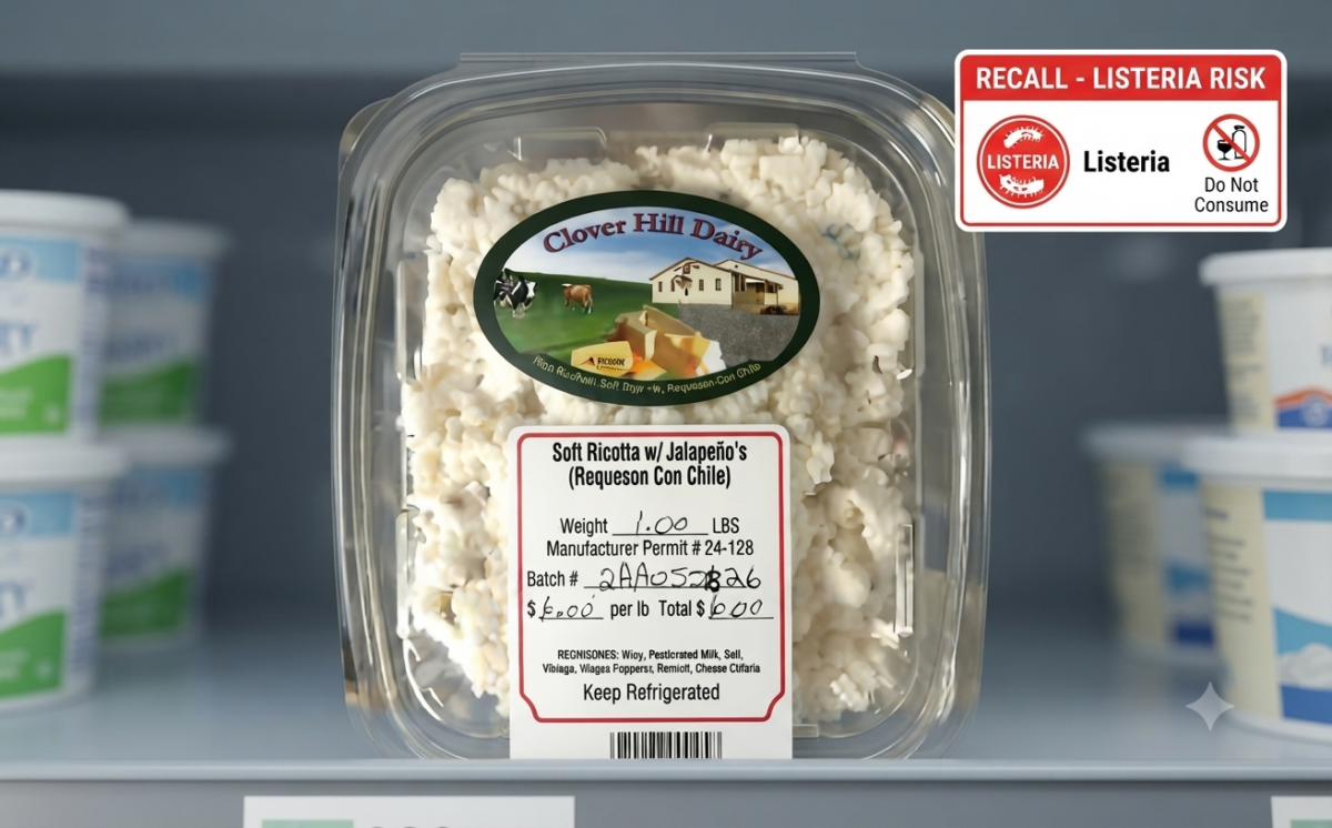 Requeson (soft ricotta) recall