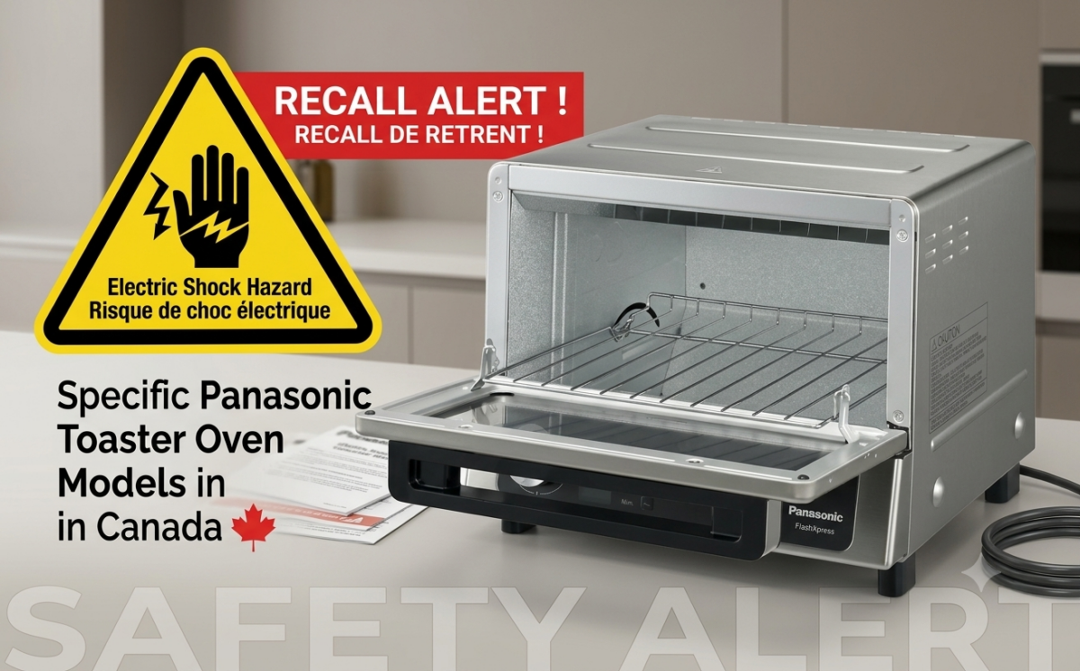Panasonic Flashxpress Toaster Oven, Model No. NB-G205S recall