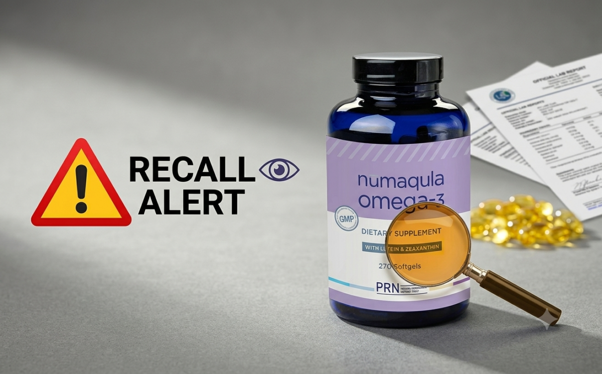 Ocular Plus with Lutein, Zeaxanthin, and Omega 3-6-9 recall