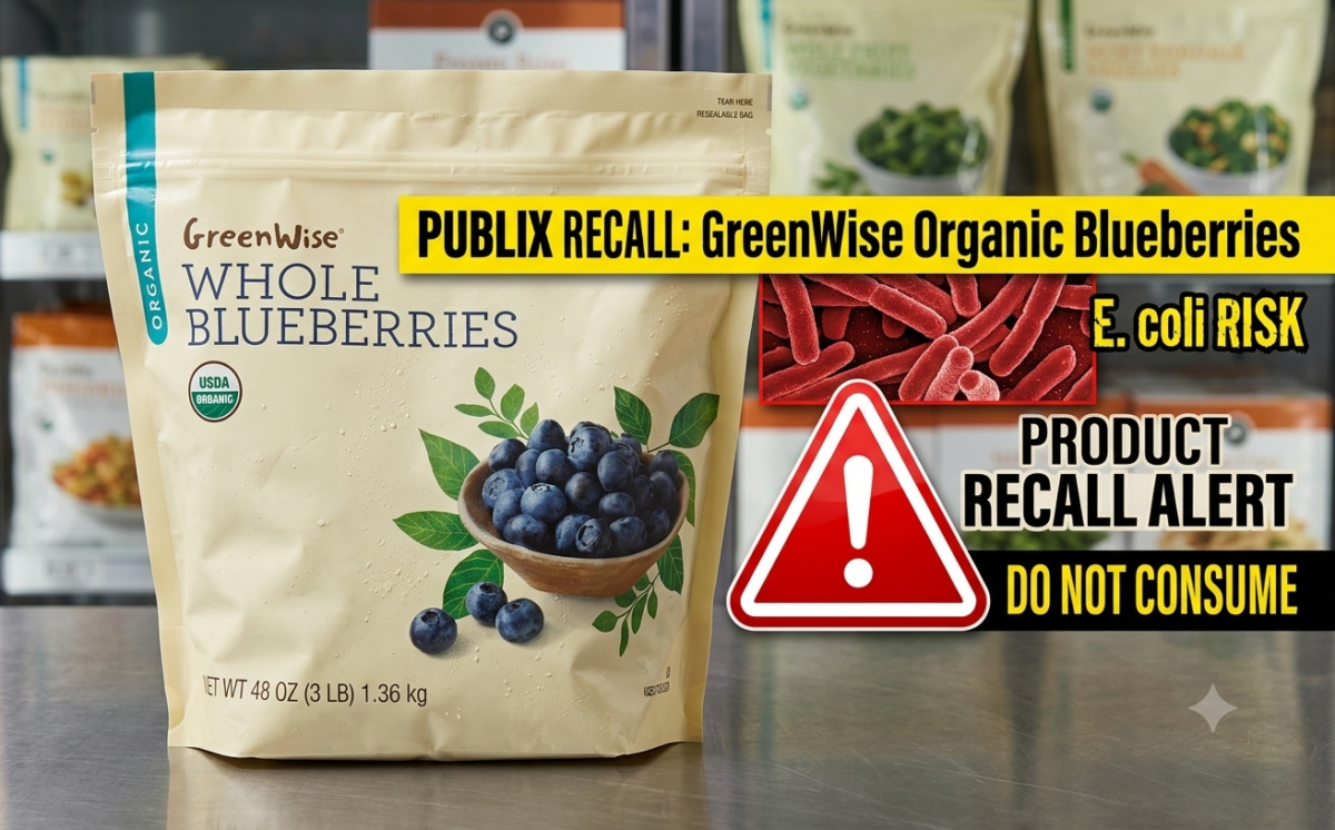 Organic IQF Frozen Blueberries and Whole Mixed Berries, 10 oz and 48 oz recall