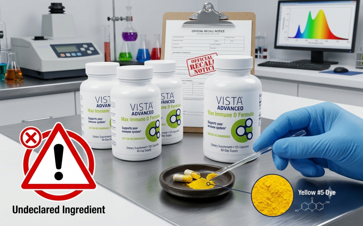 Vista MAX Dietary Supplement, 90 Capsules recall