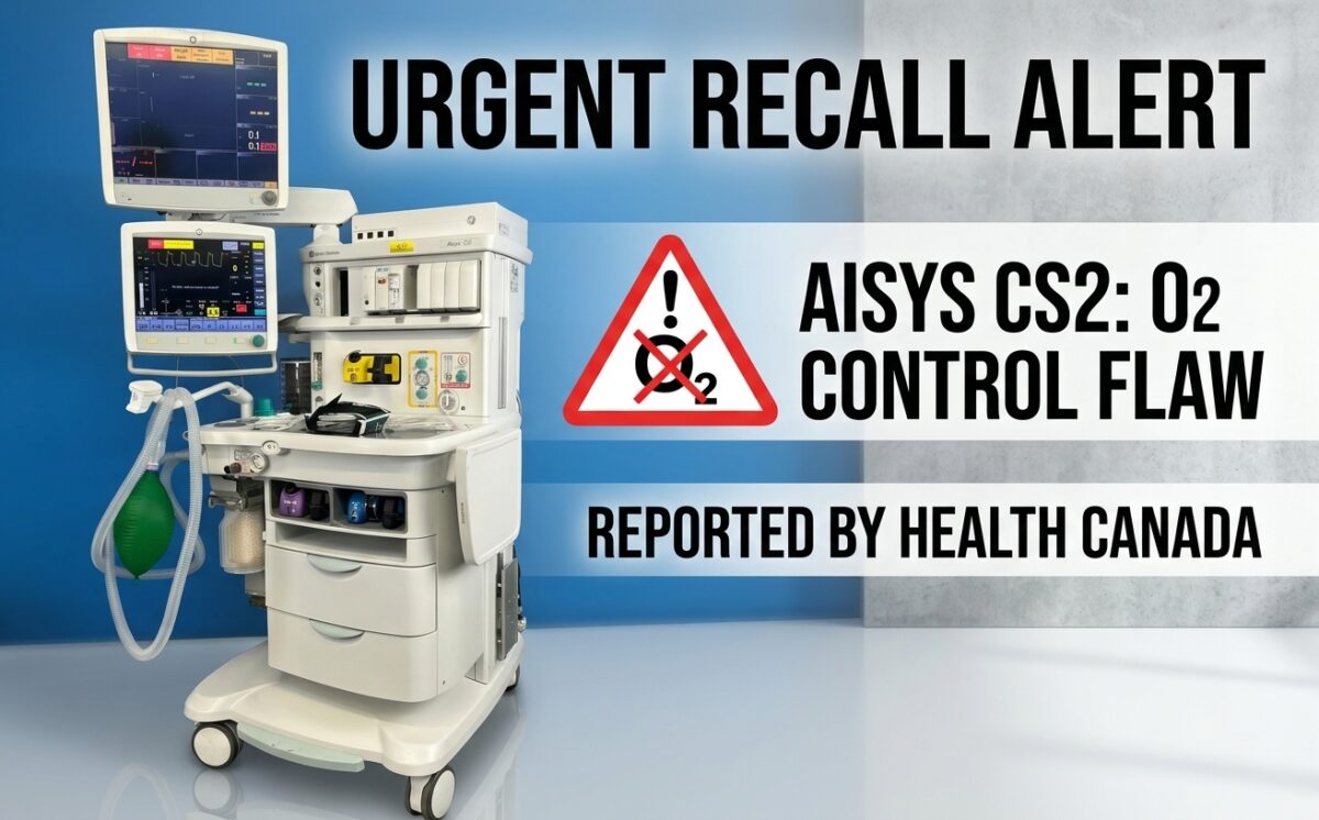 Aisys CS2 and Carestation Anesthesia Systems recall