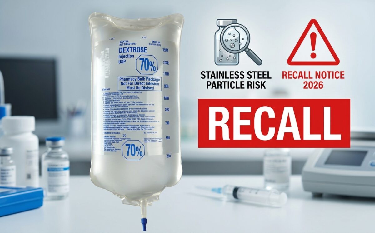 70% Dextrose Injection, USP in 2000 mL VIAFLEX Plastic Container recall