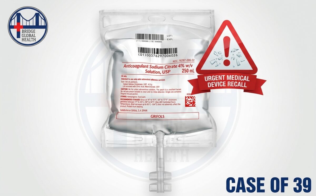Anticoagulant Sodium Citrate Solution USP, 250 mL VIAFLEX Plastic Container recall