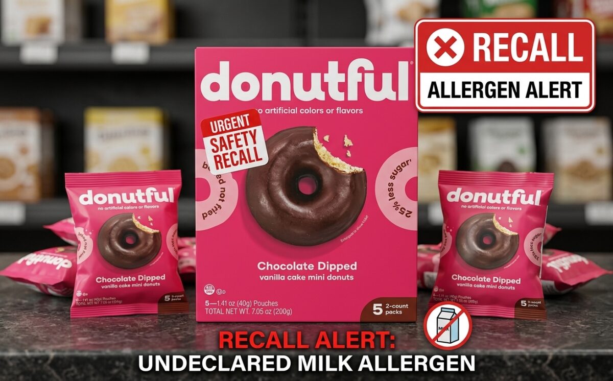 Donutful Chocolate Dipped Vanilla Cake Donuts recall