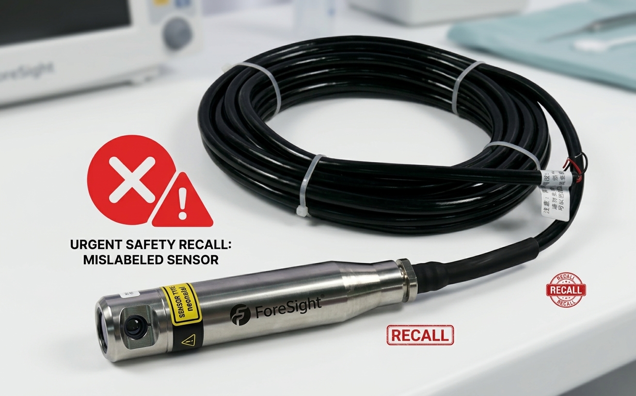 Fred Rope Wire ForeSight Oximeter Cable Recalled Over Mislabeled Sensors: Health Canada