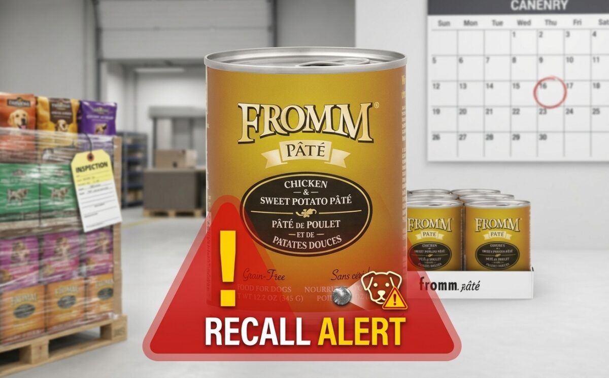 Fromm Turkey Pâté Wet Dog Food and Fromm Diner Classics Milo's Meatloaf Pâté Wet Dog Food recall