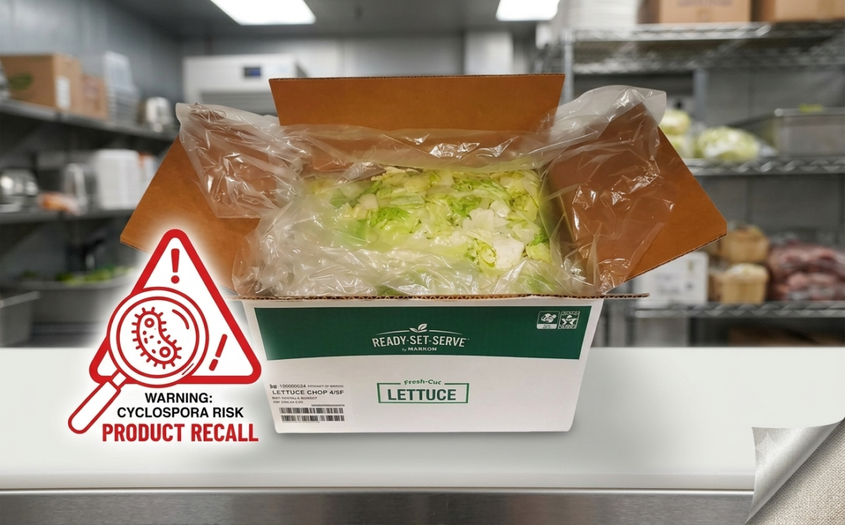 Markon Lettuce Chop, Markon Lettuce Shred 1/4in, Markon Lettuce Shred 1/8in, Markon Lettuce Shred 3/8in (Iceberg only) recall