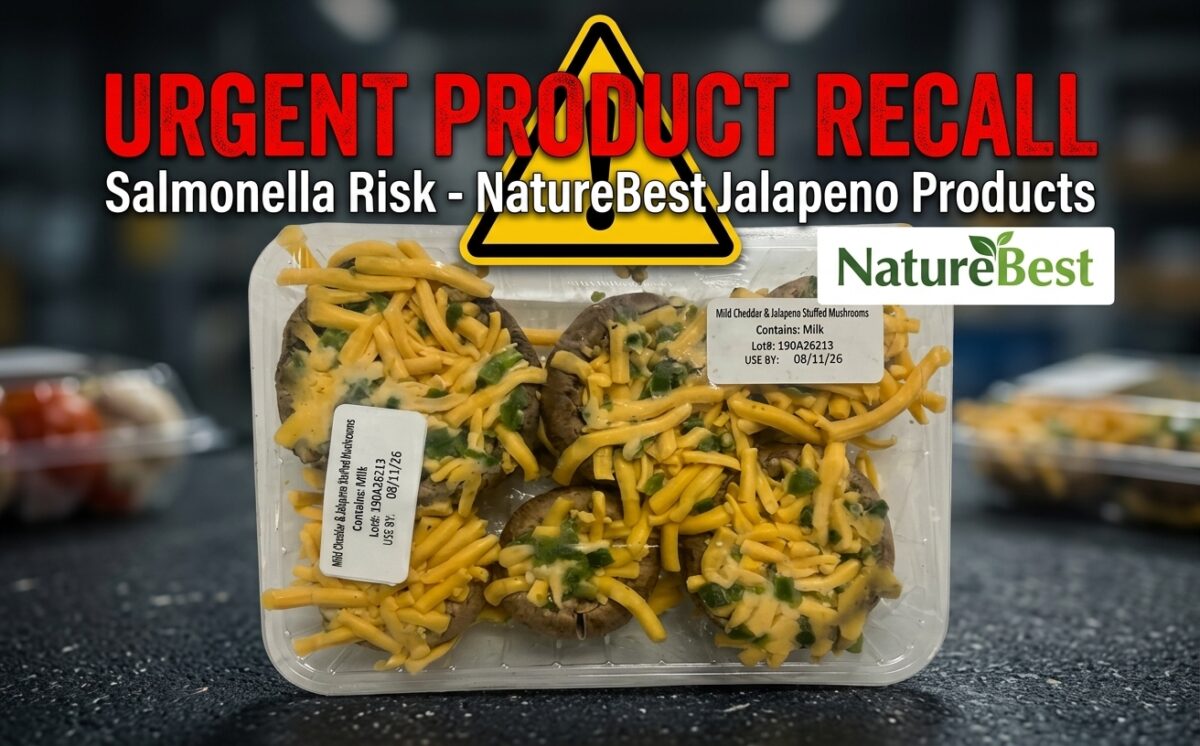 Finished products such as Pico de Gallo, Stuffed Mushrooms, and Soup-mix Containing Jalapeno recall