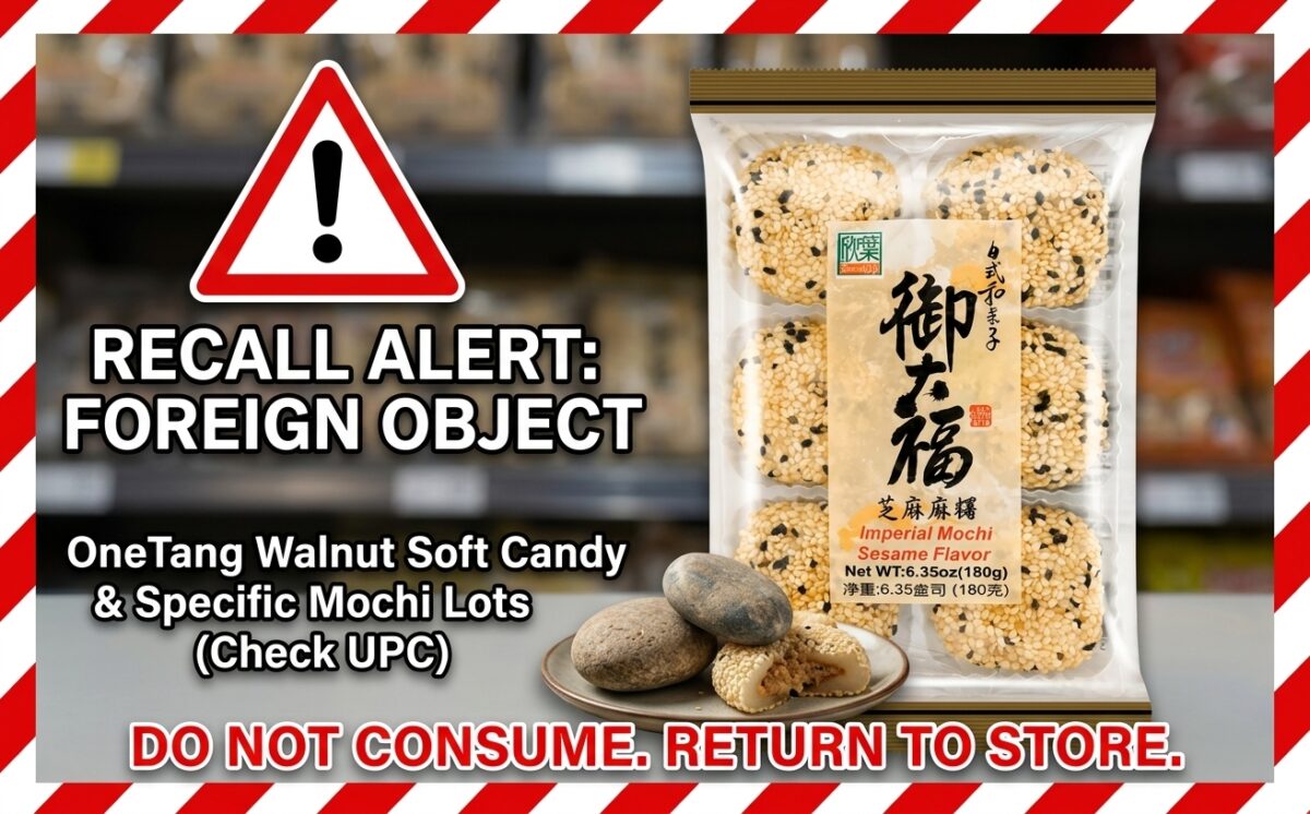 Walnut Soft Candy with Black Sesame recall