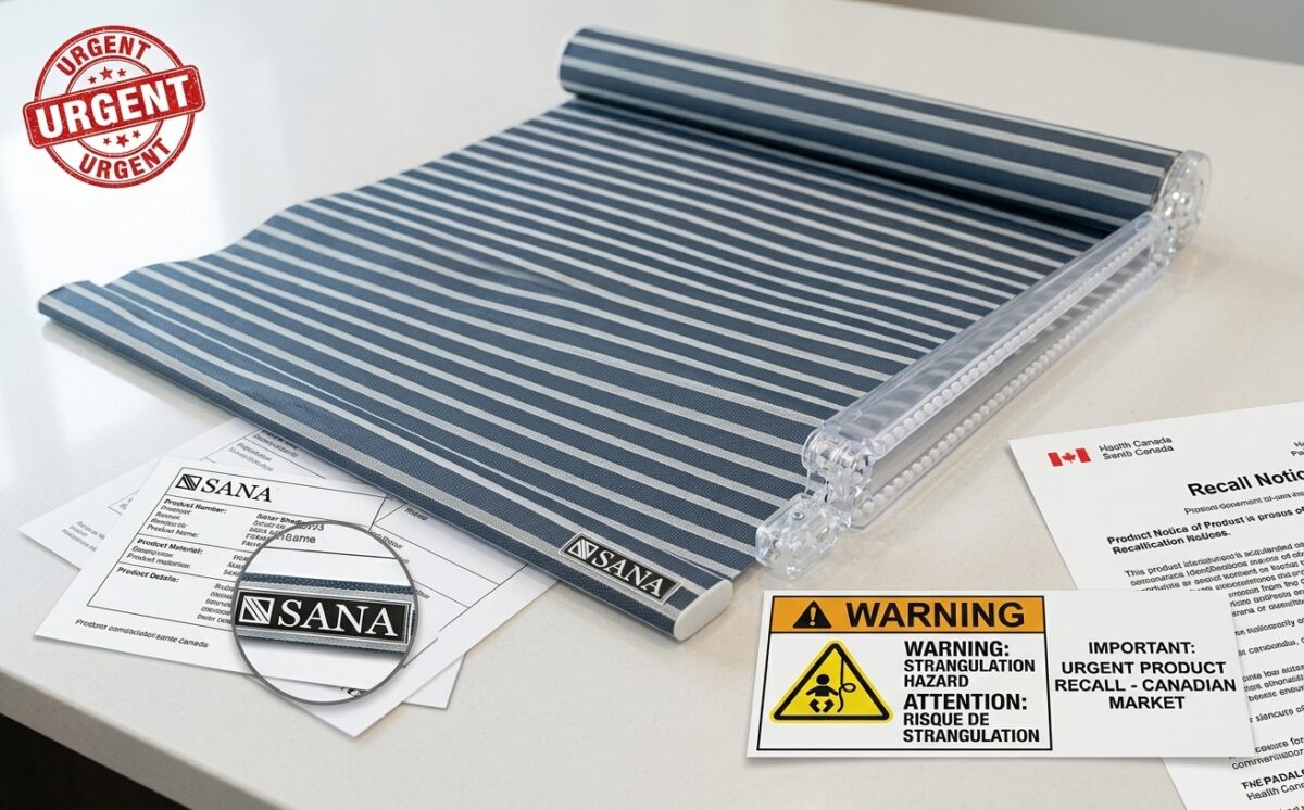 Manually controlled solar shades - SANA (with chains) recall