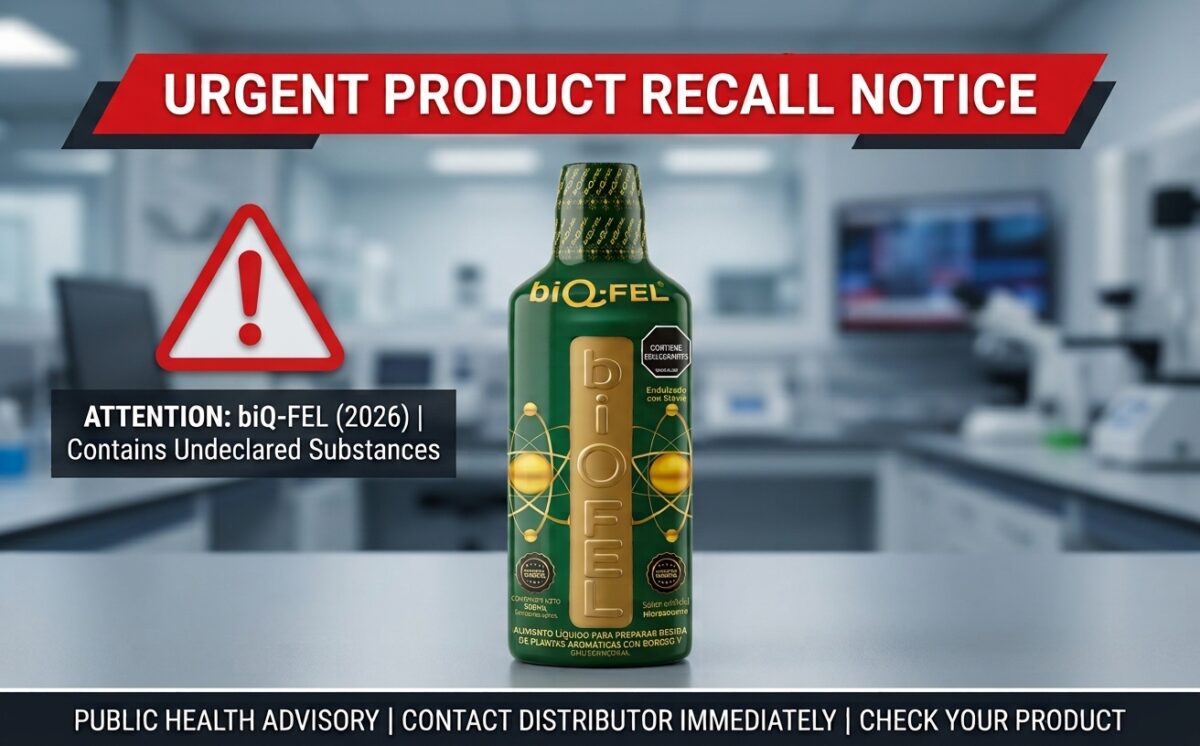 biQ-FEL 500 mL dietary supplement recall