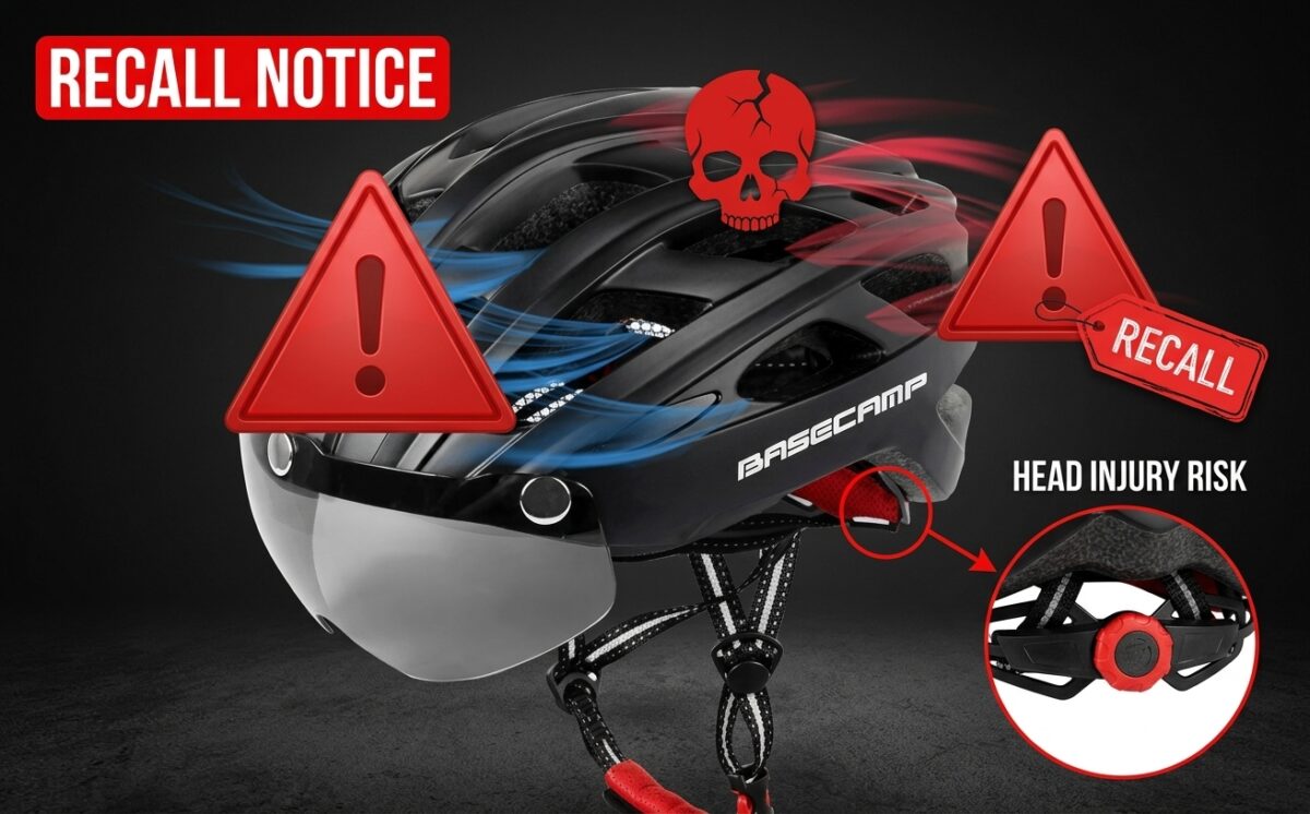 Basecamp Bike Helmets, model HT-10 recall