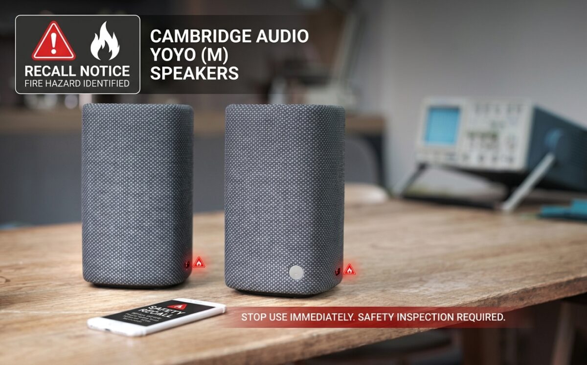 Cambridge Audio Yoyo (M) Portable Bluetooth Speakers recall
