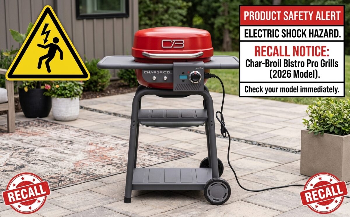 Char-Broil Bistro Pro™ Electric Grill + Charcoal Mode recall
