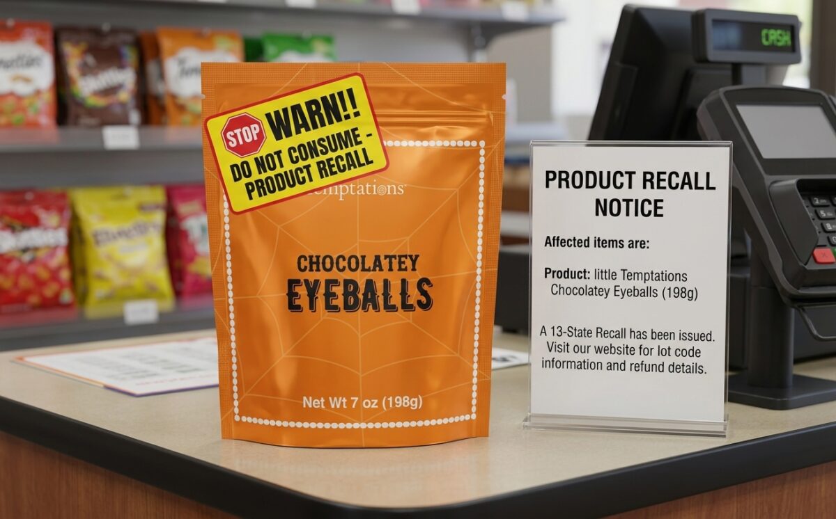 Chocolatey Eyeballs, 7 oz., 10 oz., 10.5 oz., 11 oz., and 16 oz. recall