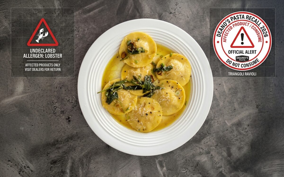 Pear and Pecorino Triangoli Ravioli recall