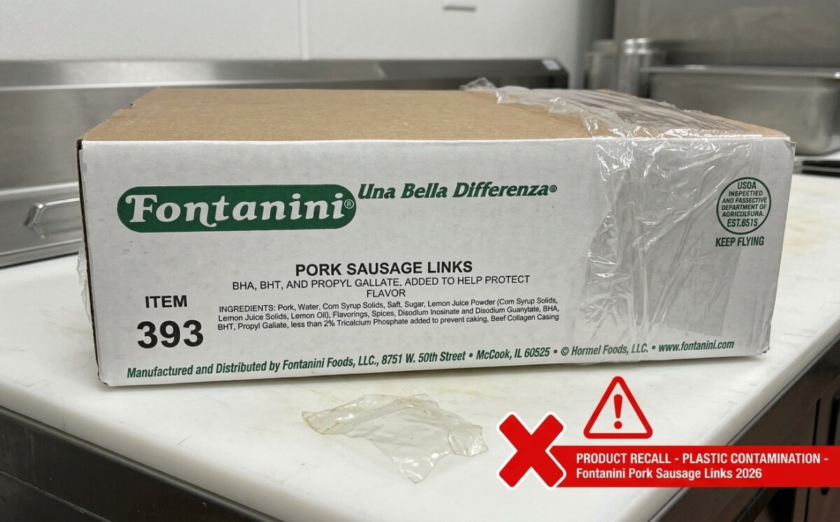 Fontanini PORK SAUSAGE LINKS (ITEM 393) recall