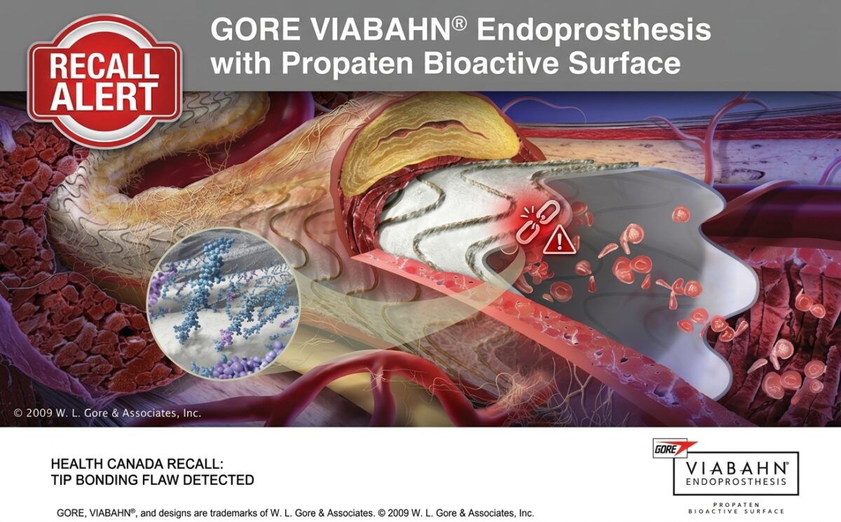 GORE® VIABAHN® Endoprosthesis with PROPATEN Bioactive recall