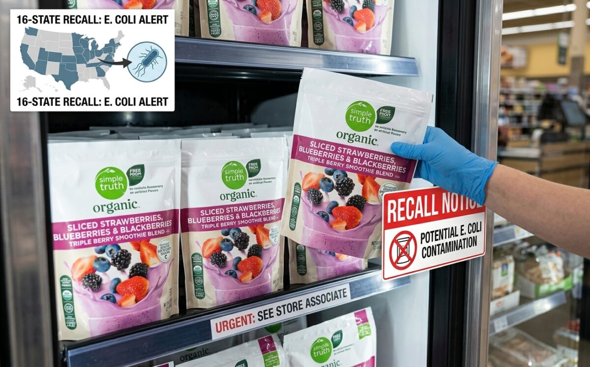 Great Value Organic Triple Berry Blend 10 OZ (Including Strawberries, Blackberries and Blueberries) recall