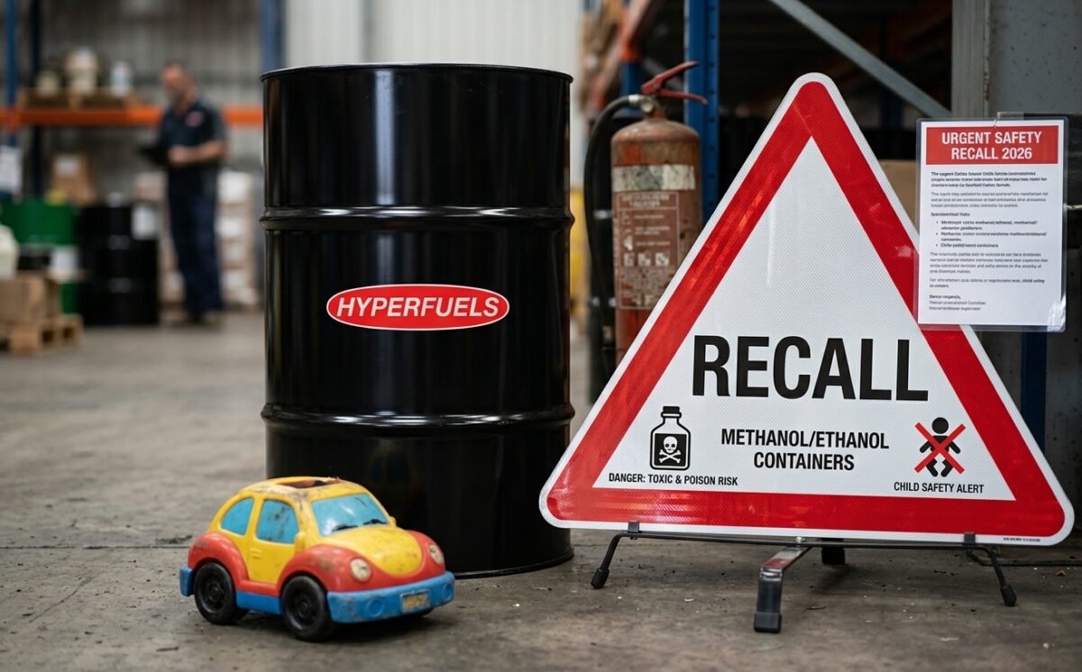 Hyperfuels Methanol and Ethanol Fuel Containers recall