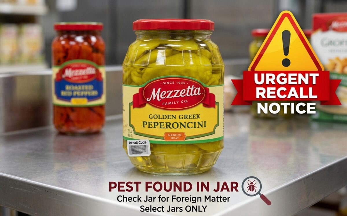 Mezzetta Greek Peppers, 32 oz. (Golden Greek Peperoncini, Medium Heat) recall