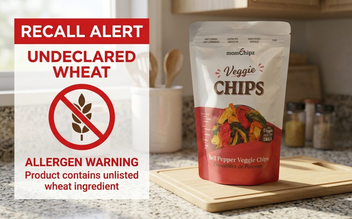 Veggie Chips (Bell Pepper Chips) recall