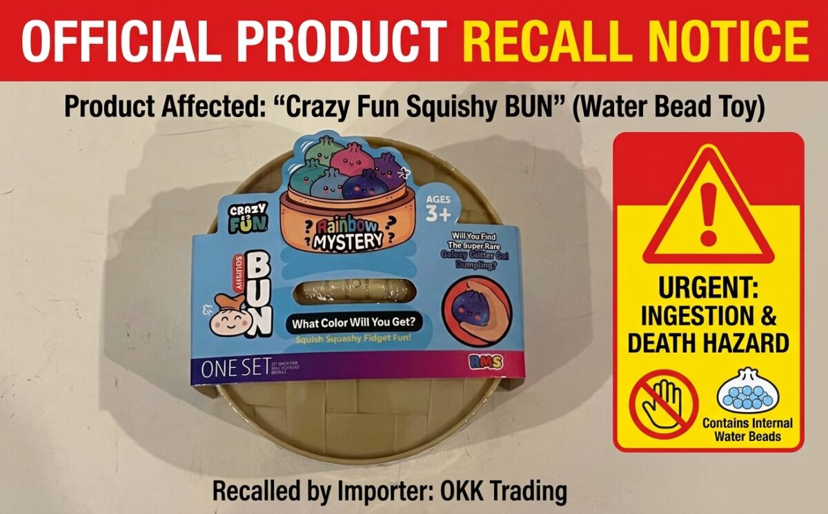 Rainbow Mystery Squishy Bun Toys recall