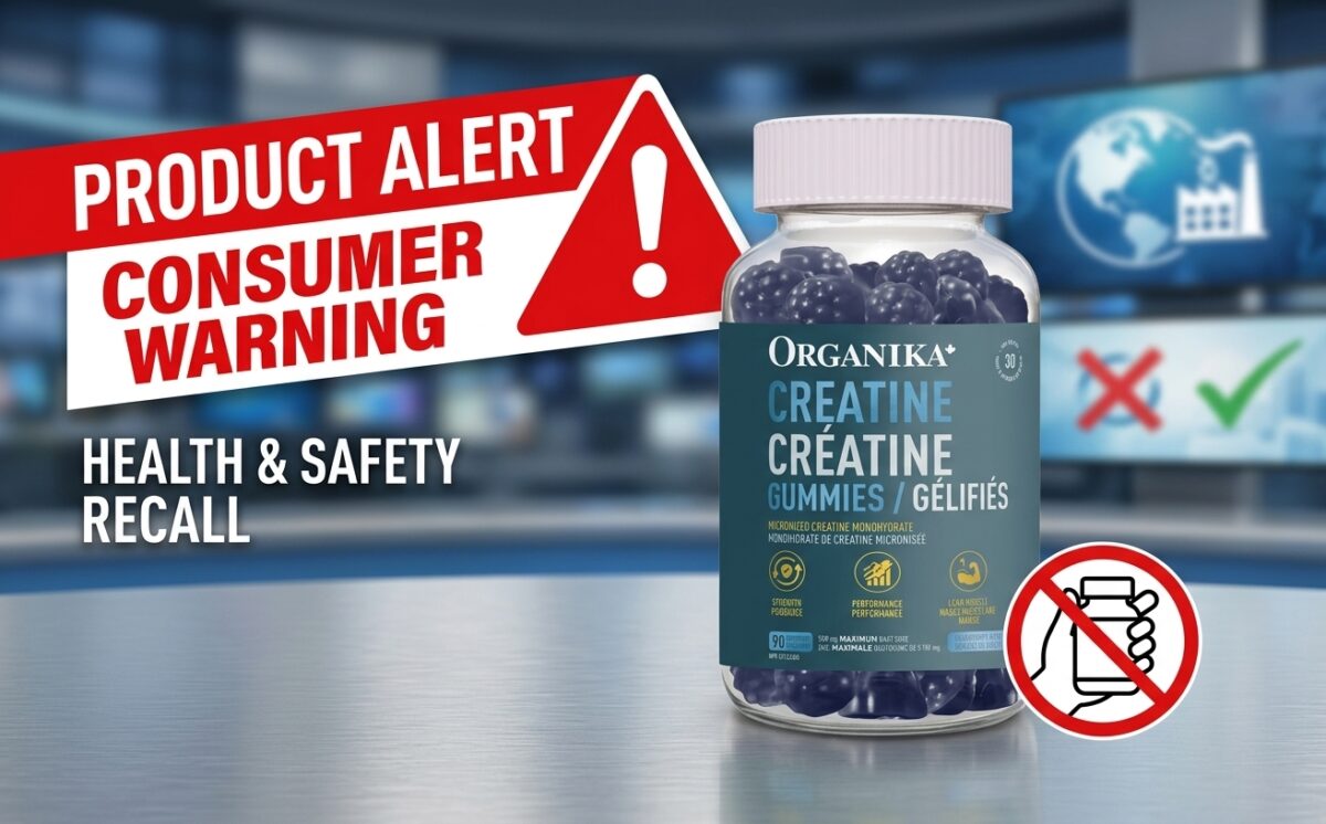 Organika® Lion's Mane Gummies; Organika® Reishi Gummies; Organika® Creatine Gummies recall