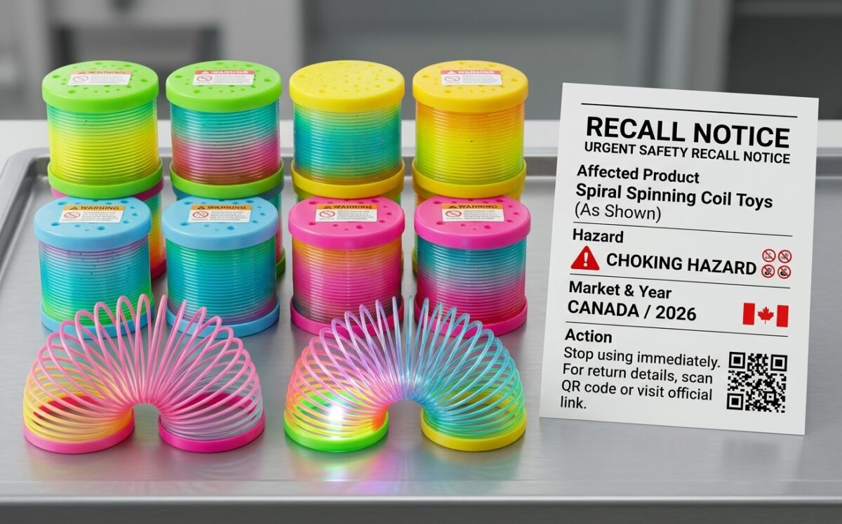 Spiral Spinning Toy recall