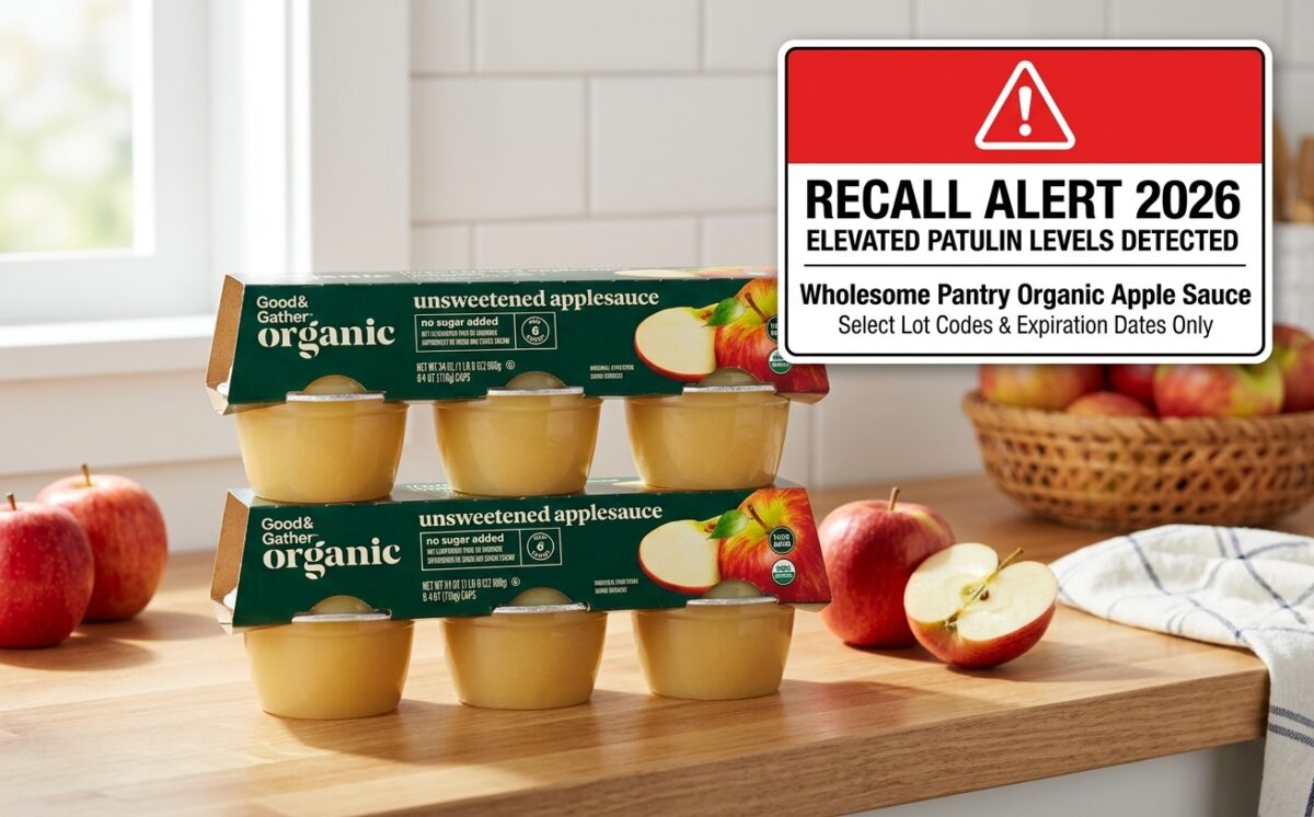 Wholesome Pantry Organic Unsweetened Apple Sauce recall
