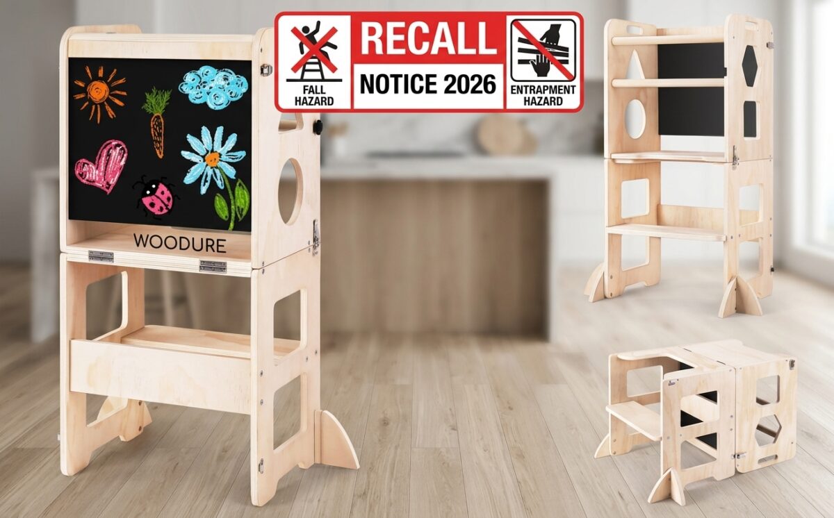 Toddler Kitchen Step Stool Model WD1357 recall