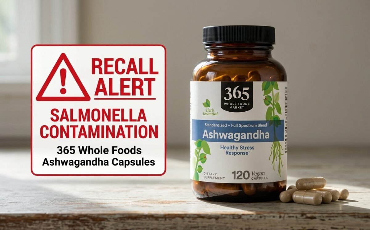 Standardized + Full Spectrum Blend Ashwagandha Capsules 120 count recall