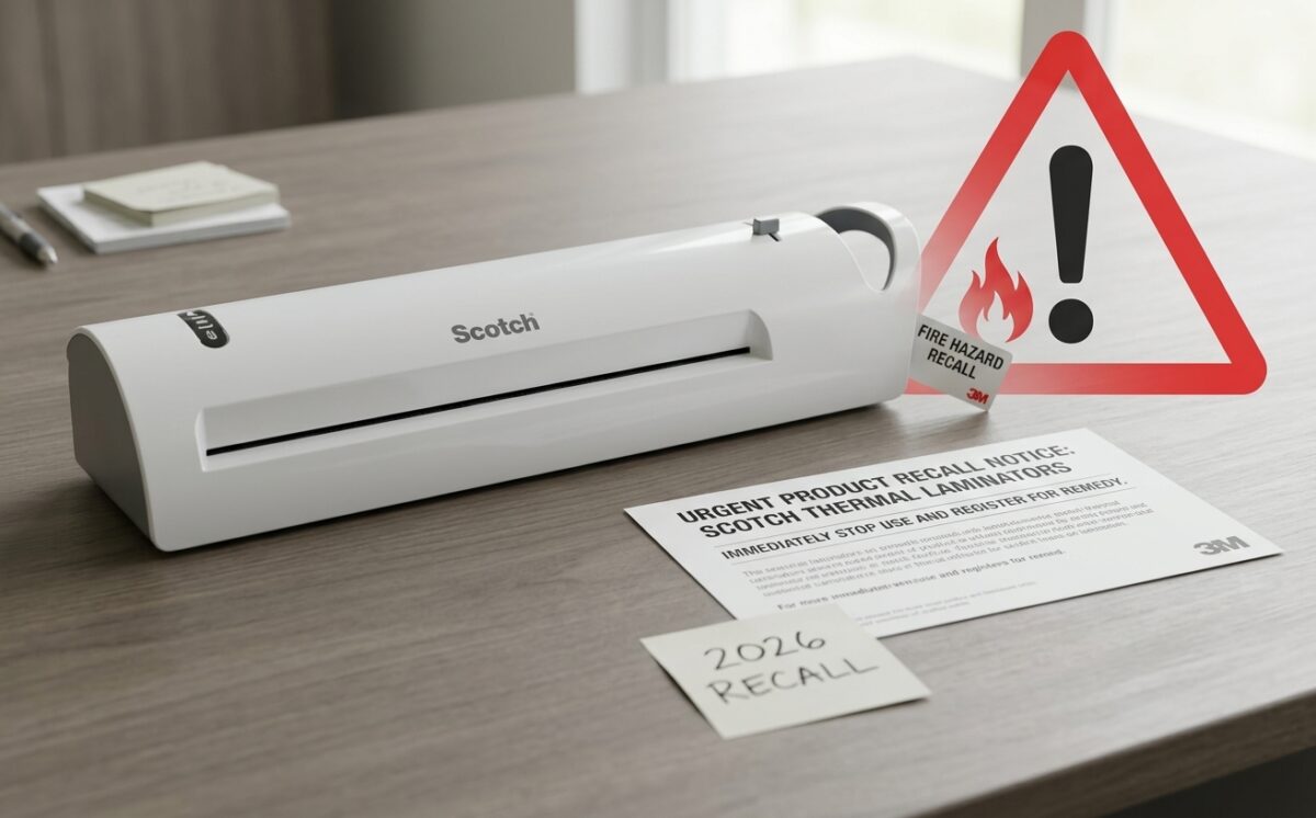 Scotch Thermal Laminators (model TL1302Z) recall