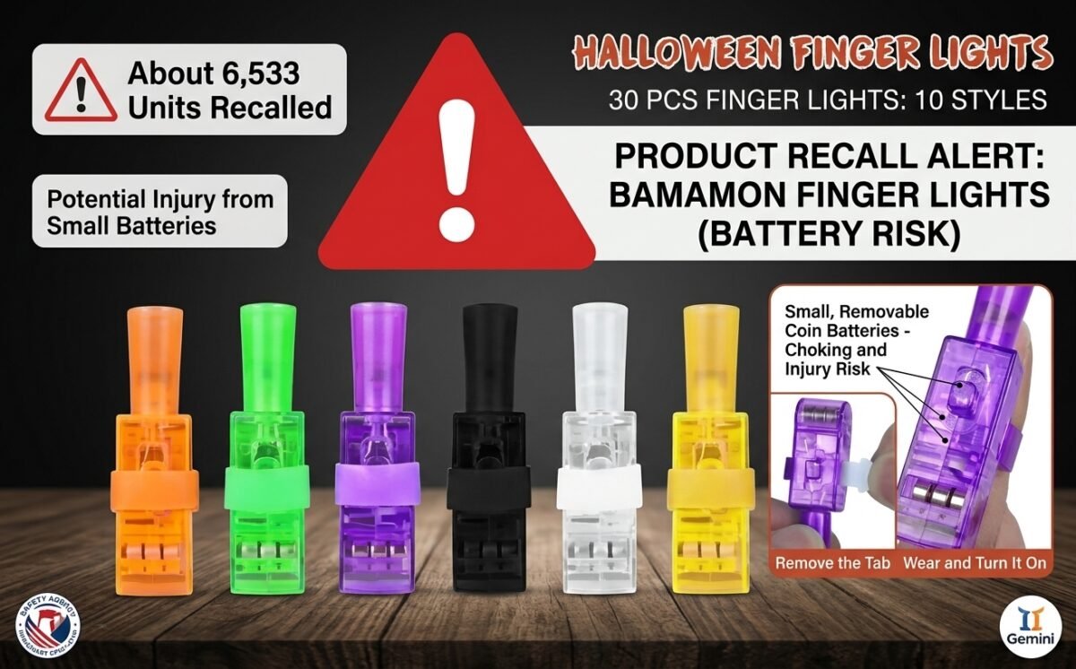 Bamamon LED Projecting Finger Light Toys recall