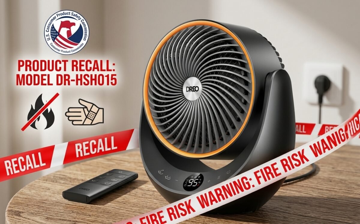 DREO Space Heaters, model DR-HSH015 recall