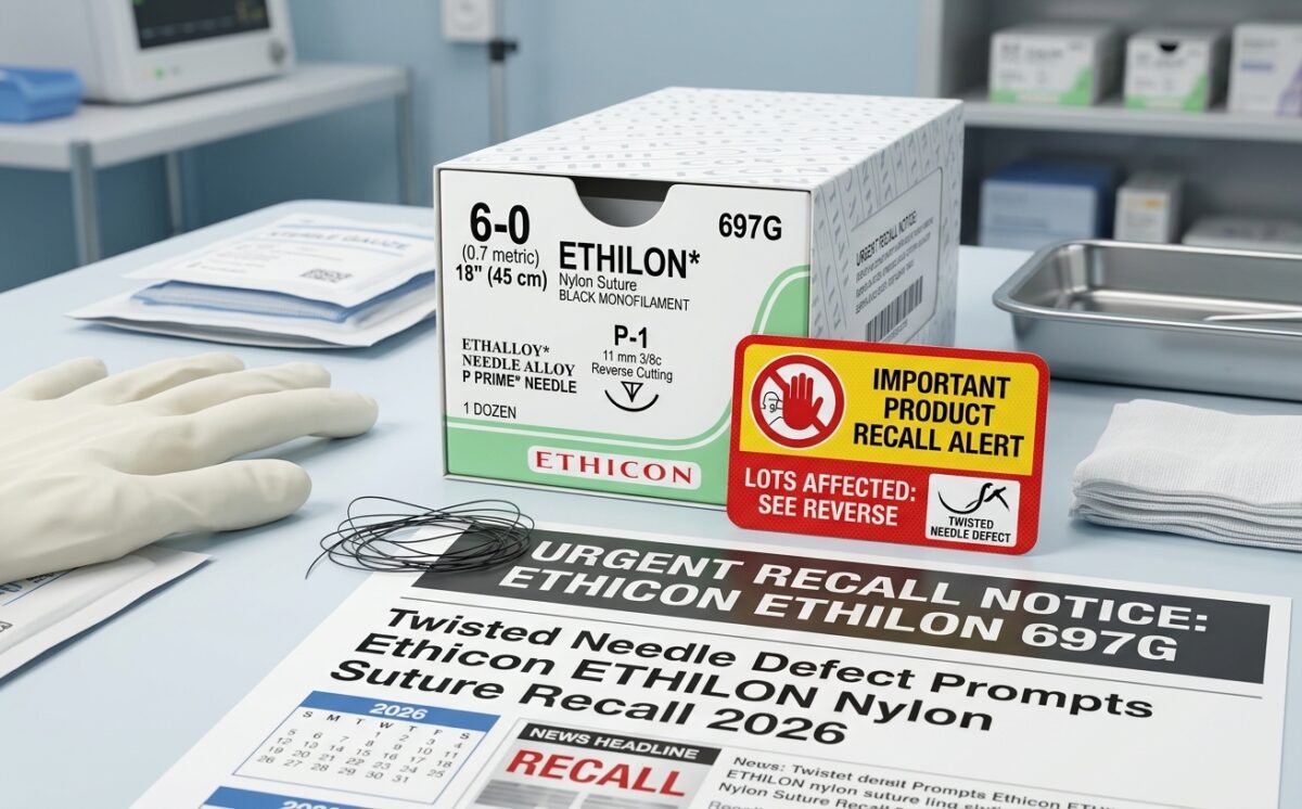 Ethicon Nylon Suture recall