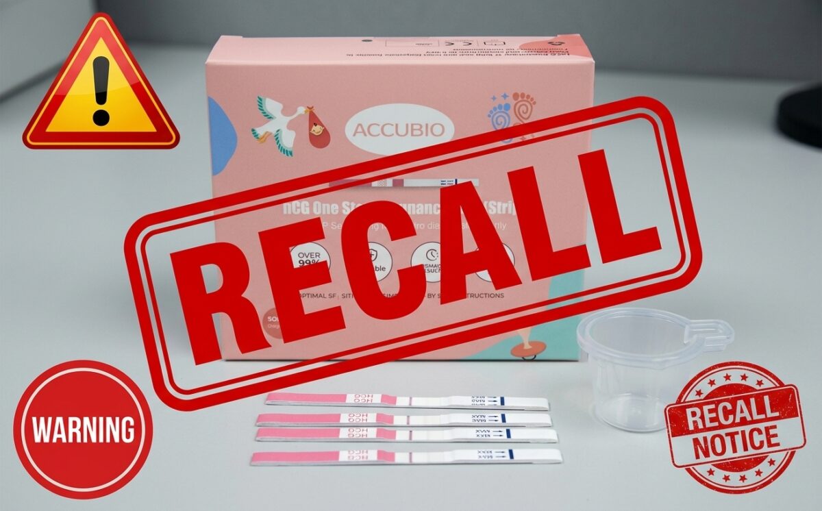 hCG One Step Pregnancy Test Device (Urine/Serum) and hCG One Step Pregnancy Test Strip (Urine) recall