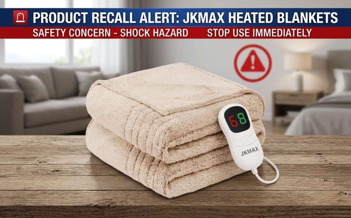 JKMAX Heated Blankets and Heating Pads recall